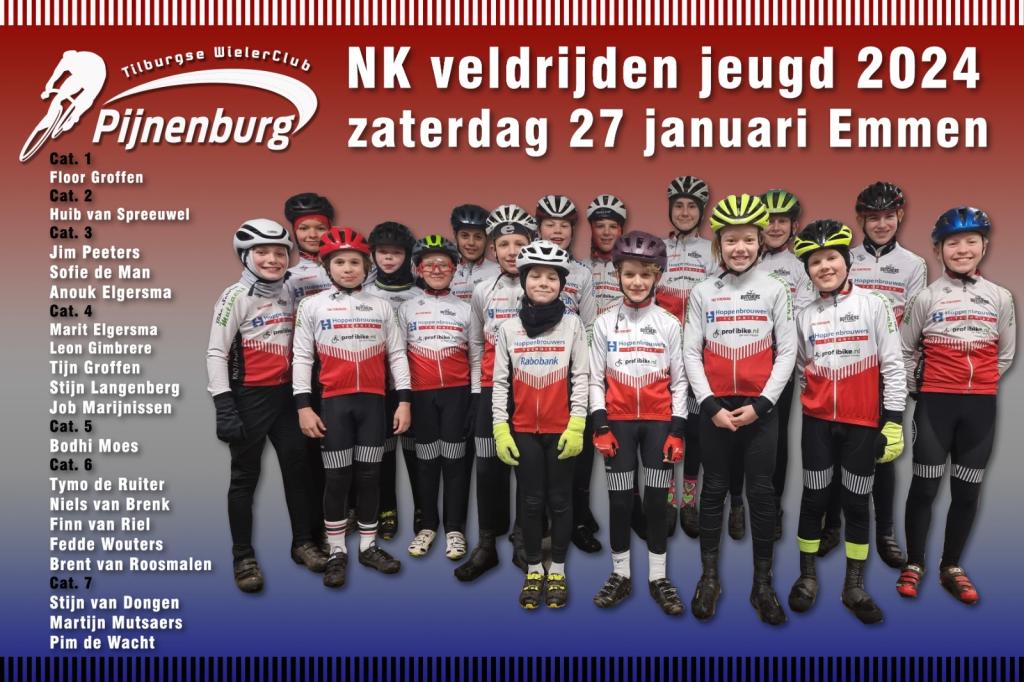 NK Veldrijden Jeugd op 27 januari in Emmen